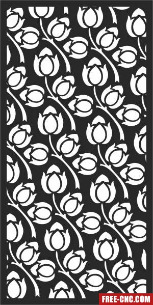 Pattern screen pattern wall - Free dxf for laser cutting and plasma