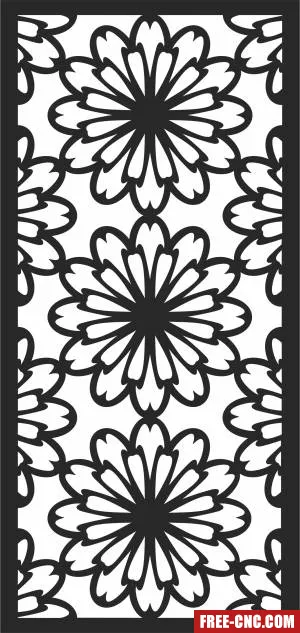 Decorative screen door screen decorative pattern door - Free dxf download
