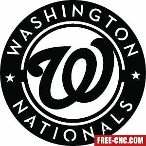 Washington nationals logo mlb baseball team - free dxf download