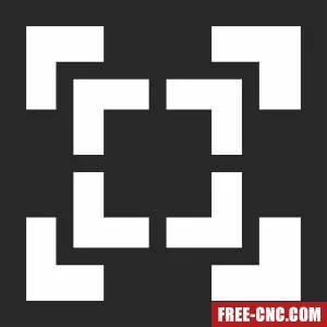 Decorative screen decorative pattern wall - Download free dxf for cnc plasma cutting