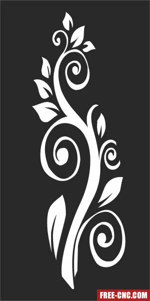 Decorative door screen door decorative pattern screen - Free dxf files ready to cut