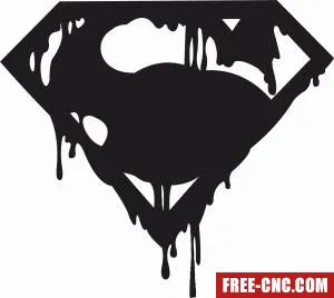 Superman wall clock for kisd design - free dxf download Superman wall clock for kisd design - free dxf download