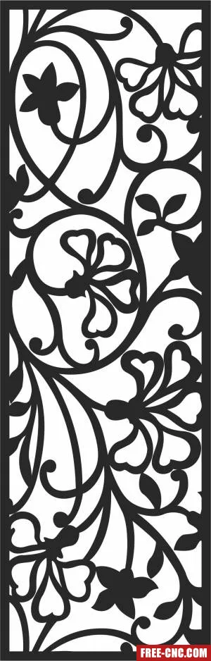 Pattern wall door - Free dxf for laser cutting and plasma