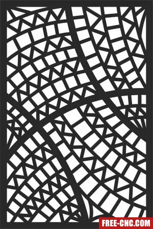 Door decorative door screen - Free dxf files ready to cut