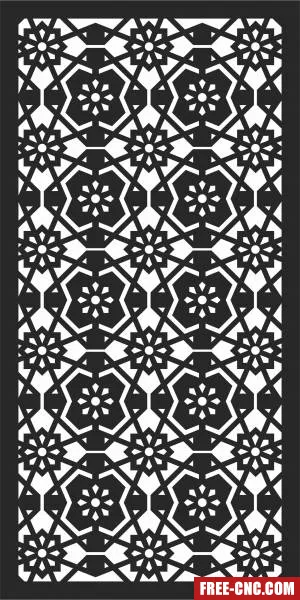Decorative door wall decorative - Free dxf files ready to cut