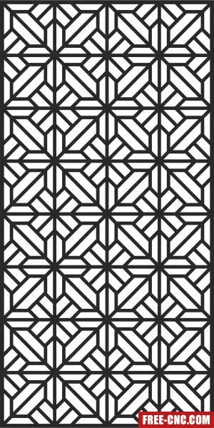 Pattern screen pattern door pattern wall screen - Free dxf for laser cutting and plasma