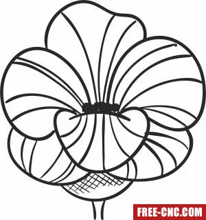 Decorative flower art - Download free dxf for cnc plasma cutting