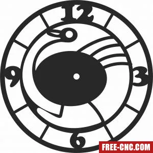 Wall clock vinyl record - Free dxf files ready to cut