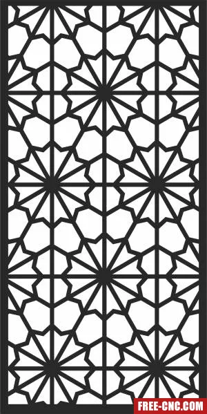Pattern wall pattern - Free dxf for laser cutting and plasma
