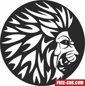 Lion cliparts - Download free dxf for cnc plasma cutting