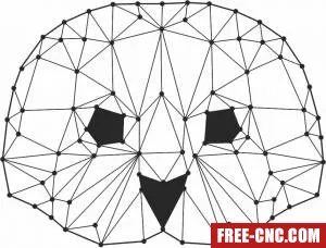 Geometric polygon sea dog head - Download free dxf for cnc plasma cutting