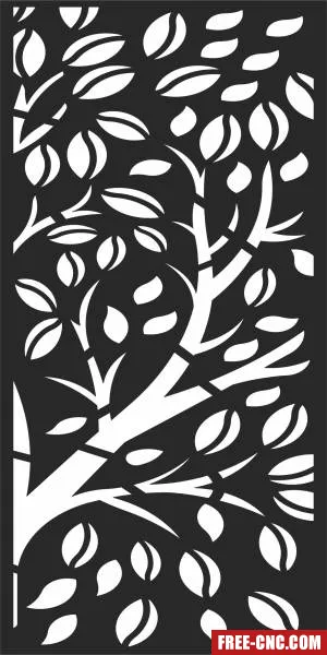 Decorative door screen pattern - Download free dxf for cnc plasma cutting