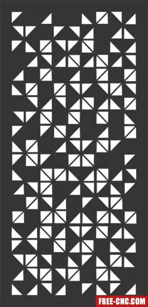 Decorative panels for doors wall screen pattern - free dxf download