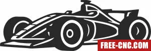 Racing car - Free dxf download