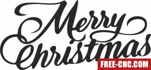 Merry christmas wall decor - Download free dxf for cnc plasma cutting