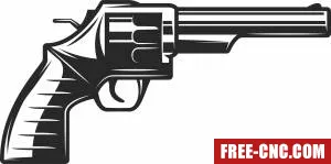 Gun pistol bullet - Download free dxf for cnc plasma cutting