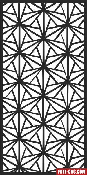Wall screen door screen - Free dxf download