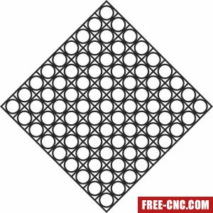 Door screen wall - Free dxf files ready to cut