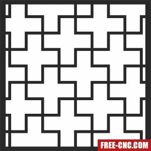 Pattern wall decor screen - Free dxf download