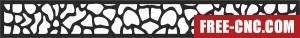 Decorative pattern door screen - Free dxf files ready to cut