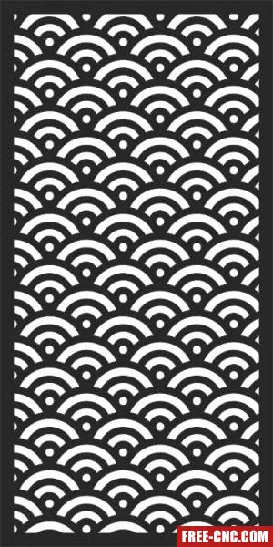 Decorative panels for doors wall screen pattern - free dxf download