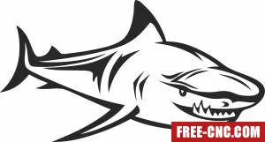 Shark cliparts - Download free dxf for cnc plasma cutting