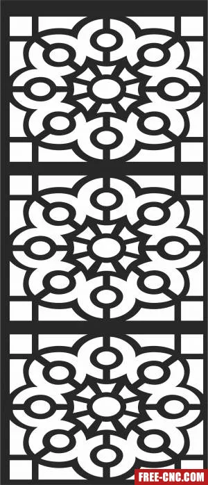Wall screen wall door - Download free dxf for cnc plasma cutting