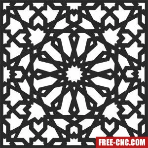 Decorative screen decorative screen decorative wall - Free dxf for laser cutting and plasma