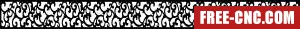 Decorative wall door pattern screen decorative - Free dxf for laser cutting and plasma