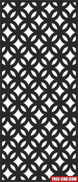 Decorative wall door - Free dxf for laser cutting and plasma