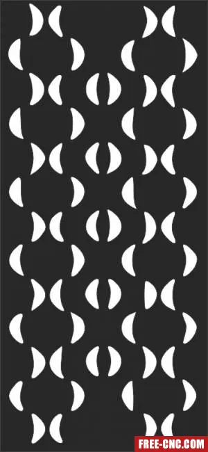 Decorative pattern wall screens panel for doors - free dxf download