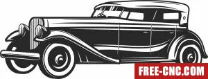 Vintage car retro - Download free dxf for cnc plasma cutting