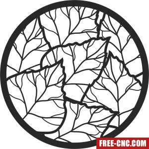 Leaves wall decor - Download free dxf for cnc plasma cutting