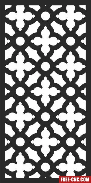 Decorative wall pattern decorative pattern decorative - Free dxf for laser cutting and plasma