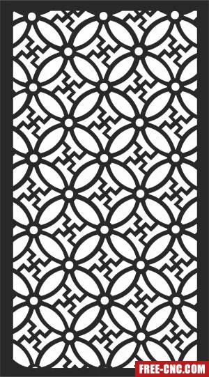 Wall door decorative - Free dxf files ready to cut