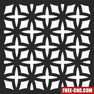 Wall wall decorative screen wall - Free dxf files ready to cut