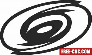 Carolina hurricanes ice hockey nhl team logo - Download free dxf for cnc plasma cutting