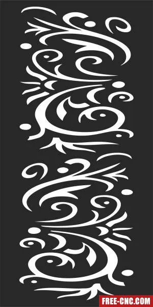 Door screen wall - Download free dxf for cnc plasma cutting