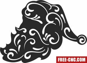 Santa clause christmas clipart - Download free dxf for cnc plasma cutting