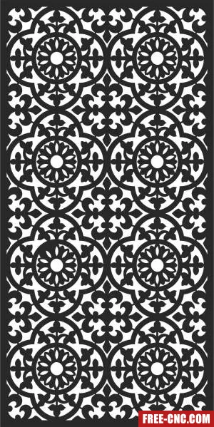 Pattern door screen decorative pattern - Download free dxf for cnc plasma cutting