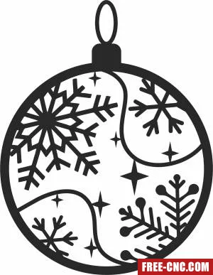 Christmas ornament - Free dxf for laser cutting and plasma