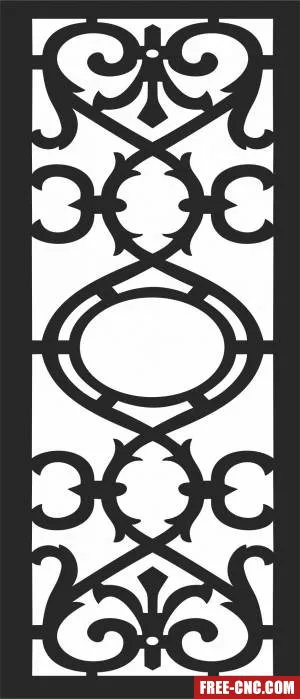 Pattern door pattern wall - Free dxf for laser cutting and plasma