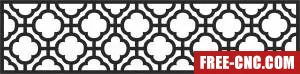 Decorative wall door pattern - Free dxf files ready to cut