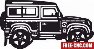 Jeep 4x4 clipart car silhouette - Free dxf files ready to cut