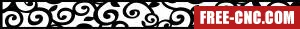 Pattern decorative screen wall screen - Free dxf for laser cutting and plasma