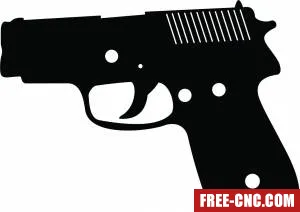 Gun - free dxf download