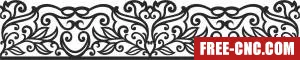 Decorative door pattern door - Free dxf for laser cutting and plasma