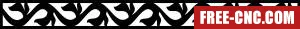 Decorative screen pattern door screen - Free dxf files ready to cut
