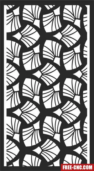 Wall pattern decorative screen - Free dxf download