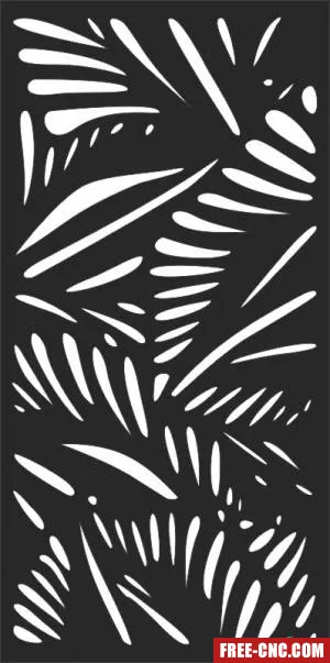 Decorative panels for doors wall screen pattern - free dxf download